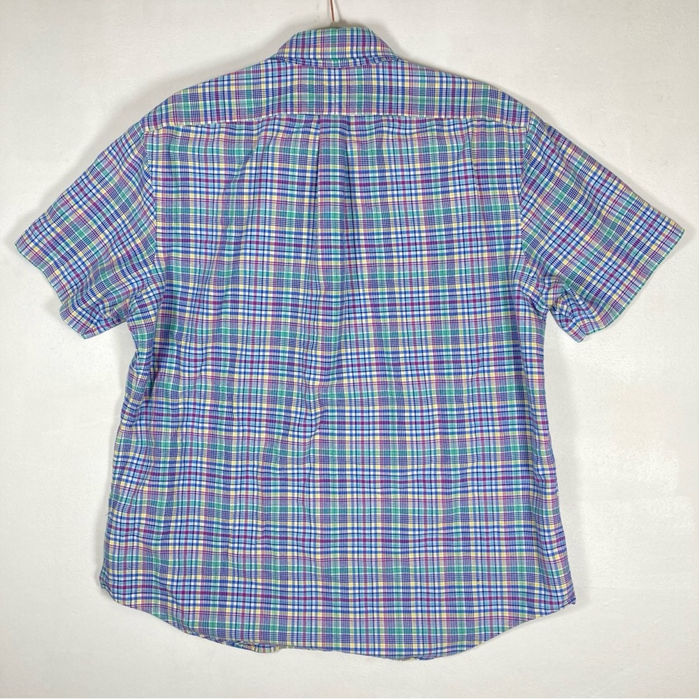 Polo Ralph Lauren Classic Fit Oxford Button Down Shirt Plaid Colorful Mens L - Picture 2 of 16